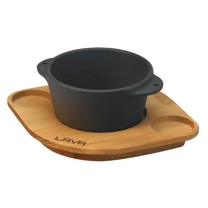 Sambonet Paderno Industrie s.p.a. HRNEC NA SOUFFLÉ - PRŮMĚR 10 CM - S DŘEVĚNÝM PODNOSEM
