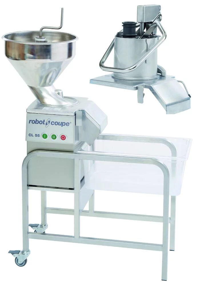 ROBOT COUPE s.n.c. KROUHAČ ZELENINY CL 55 E/AM, 400V S AUTOMAT. HLAVOU + PŘÍTL. PÁKA