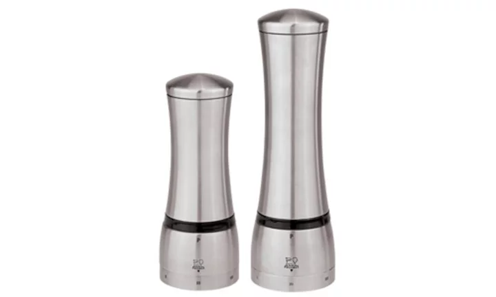 Sambonet Paderno Industrie MLÝNEK NA SŮL, zn. PEUGEOT - MAHE, výška 16 cm, nerezová ocel