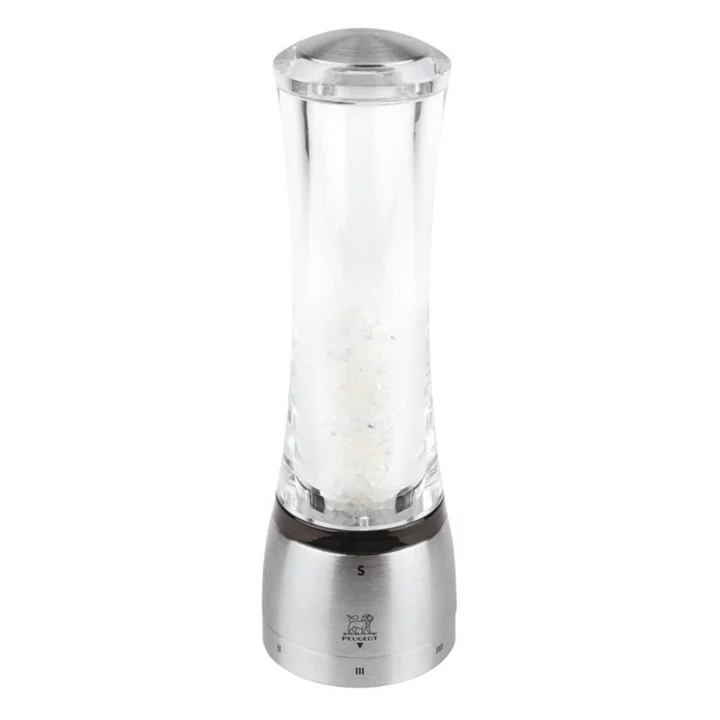MLÝNEK NA SŮL, zn. PEUGEOT - DAMAN, výška 21 cm, akrylát + nerezová ocel (6 ks)