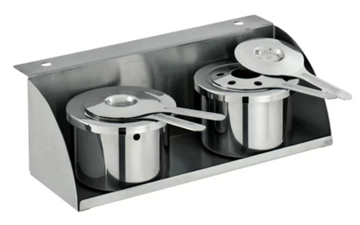 Sambonet Paderno Industrie SOUPRAVA DRŽÁKU NA PASTU - obdélníkové nádoby a kulaté nádoby o průměru 40 cm