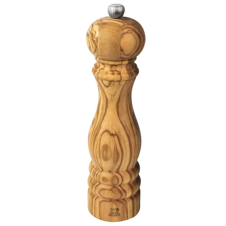 MLÝNEK NA SŮL zn. PEUGEOT - PARIS OLIVE, výška 22 cm, olivové dřevo