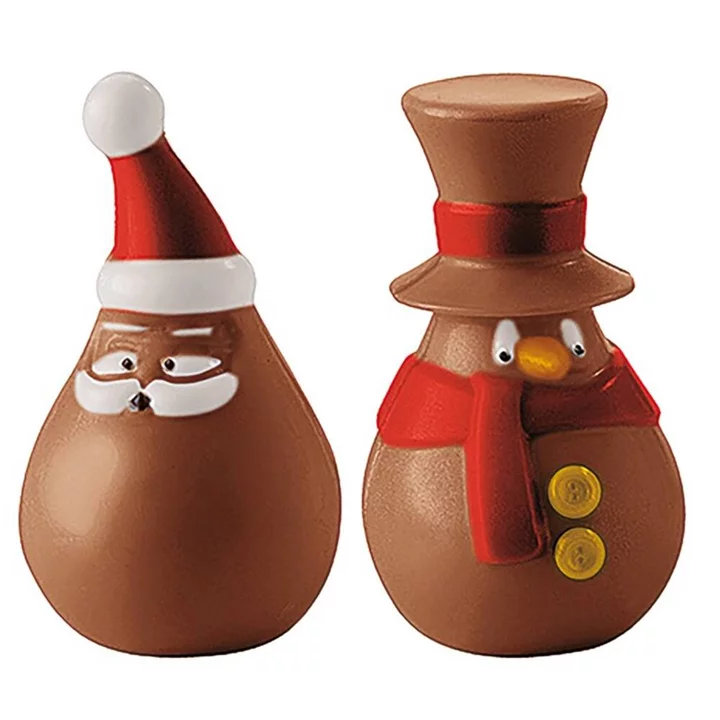3D FORMA NA PRALINKY - SANTA CLAUS, průměr 4,6 cm