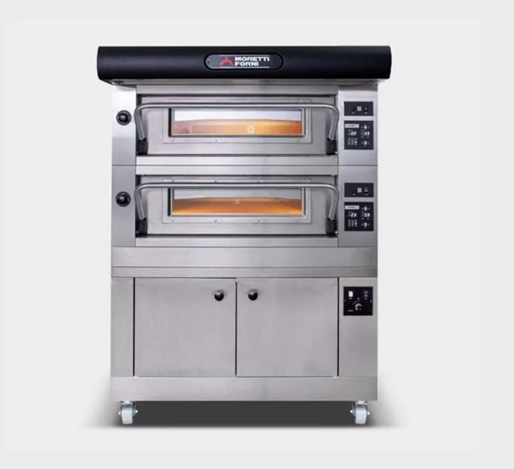 MORETTI FORNI SPA PEC NA PIZZU AMALFI A, 2 KOMORY + KYNÁRNA A DIGESTOŘ - ELEKTRICKÁ