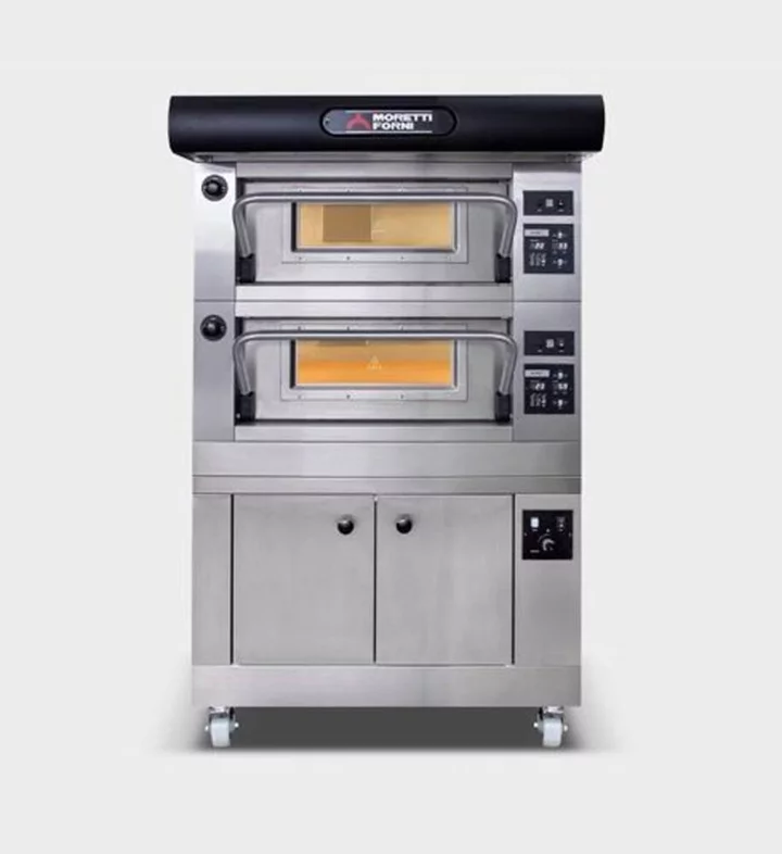 MORETTI FORNI SPA PEC NA PIZZU P60 2 KOMORY + KYNÁRNA A DIGESTOŘ - ELEKTRICKÁ