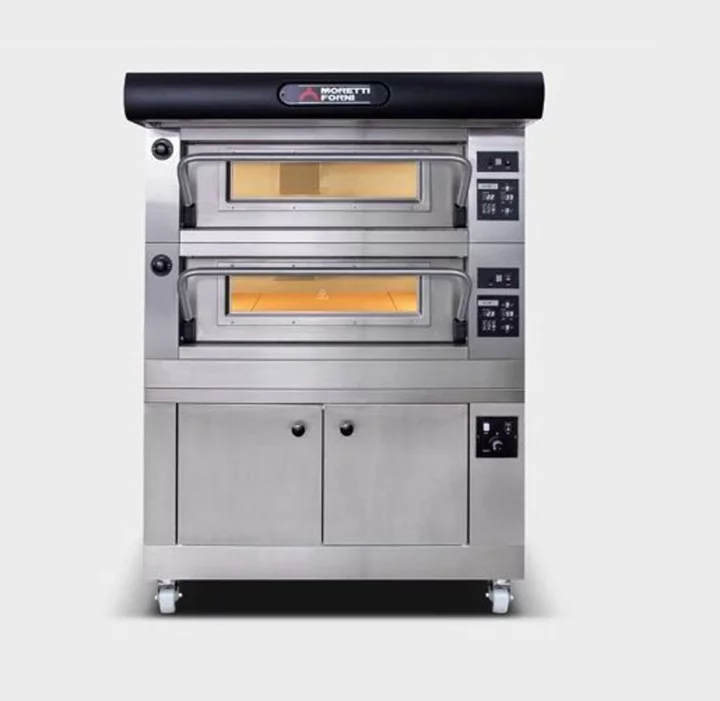MORETTI FORNI SPA PEC NA PIZZU P80E, 2 KOMORY + KYNÁRNA A DIGESTOŘ - ELEKTRICKÁ