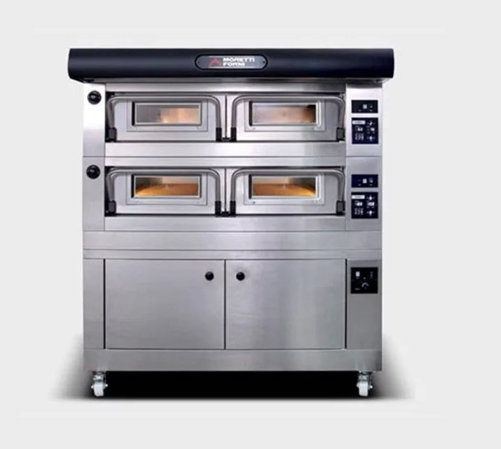 MORETTI FORNI SPA PEC NA PIZZU P120E/A, 4 KOMORY + KYNÁRNA A DIGESTOŘ - ELEKTRICKÁ