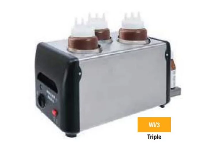 ROLLER GRILL International OHŘÍVAČ ČOKOLÁDY/OMÁČEK PRO 3 LÁHVE WI/3