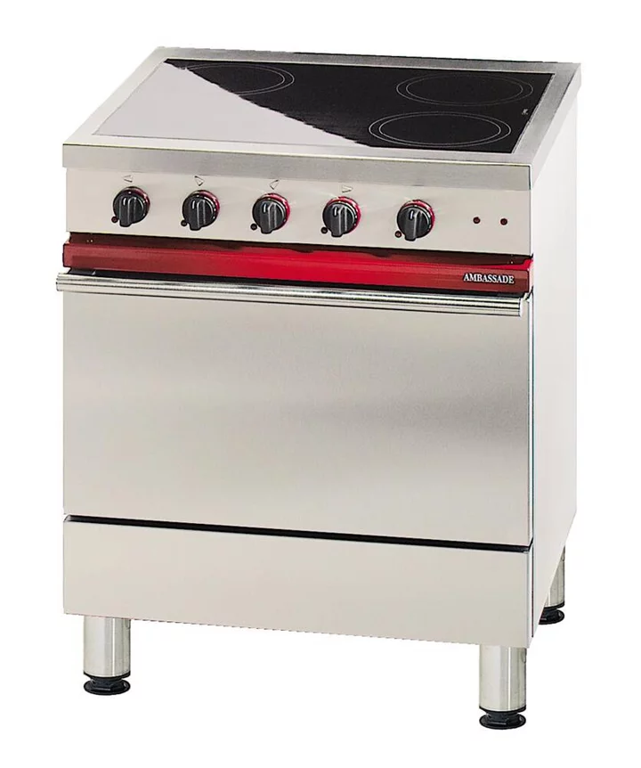 Société Industrielle de Lacanche SPORÁK SKLOKERAMICKÝ CE 741 VTR - 4 PLOTNY, EL. TROUBA PRO GN 1/1 + GRIL