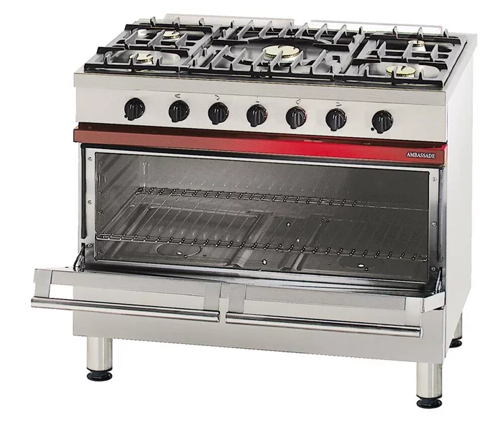 SPORÁK PLYNOVÝ CG 1051 B - 5 HOŘÁKŮ, 1 PLYNOVÁ MAXI TROUBA 137 l