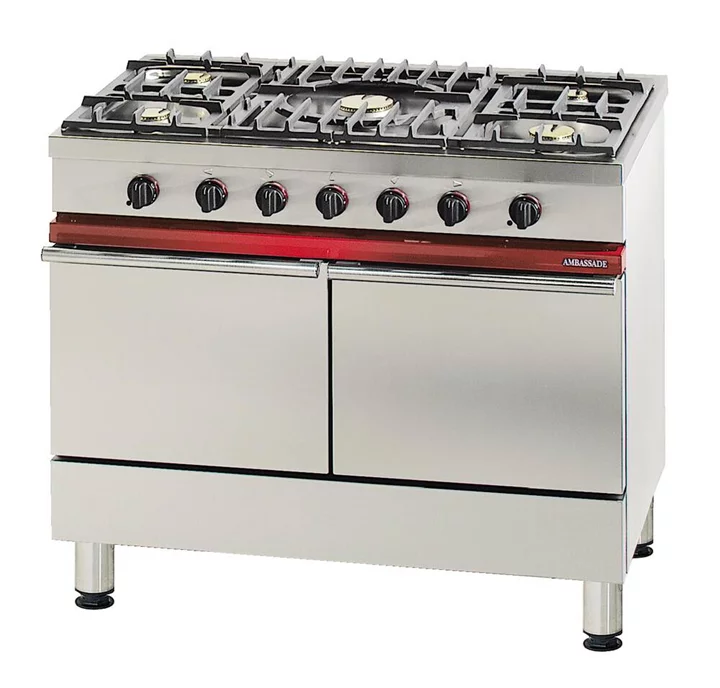 SPORÁK PLYNOVÝ CG 1052 P - 5 HOŘÁKŮ + 2 PLYNOVÉ TROUBY