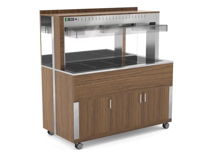 ROCAM LOSI s.r.l. SALÁTOVÝ BAR PŘÍSTĚNNÝ VYHŘÍVANÝ ATHENA 3 PC/HALO WALL - 3x GN 1/1
