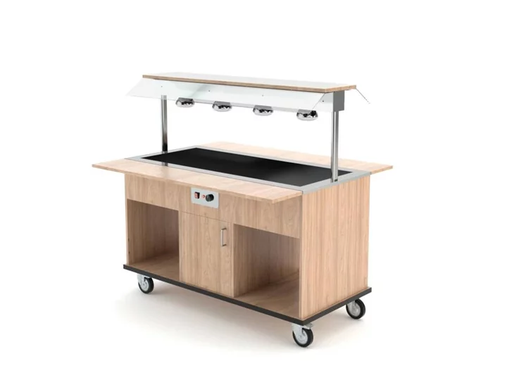 ROCAM LOSI s.r.l. SALÁTOVÝ BAR STŘEDOVÝ VYHŘÍVANÝ HEKO 4 BM/INFRA - 4x GN 1/1