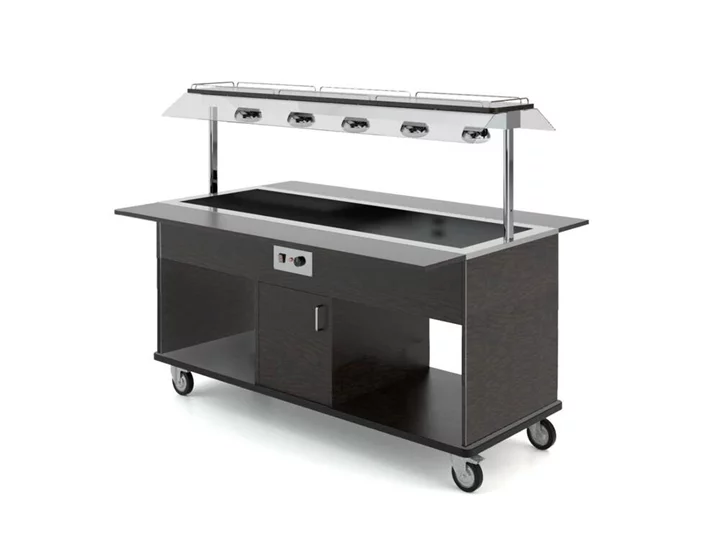 ROCAM LOSI s.r.l. SALÁTOVÝ BAR STŘEDOVÝ VYHŘÍVANÝ HEKO 5 BM/INFRA - 5x GN 1/1