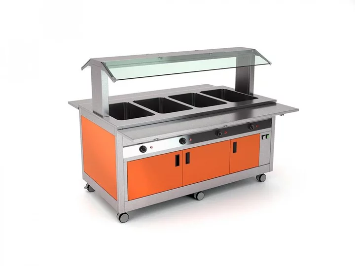 ROCAM LOSI s.r.l. SALÁTOVÝ BAR STŘEDOVÝ VYHŘÍVANÝ KIDS 3 BM SEP - 3x GN 1/1