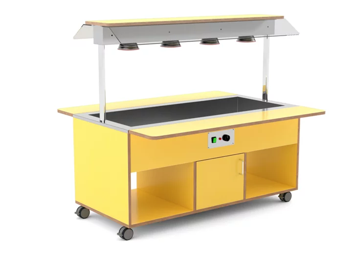ROCAM LOSI s.r.l. SALÁTOVÝ BAR STŘEDOVÝ VYHŘÍVANÝ HAPPY 4 BM/INFRA - 4x GN 1/1