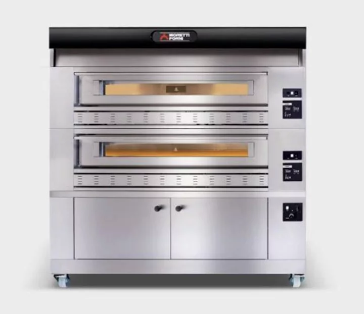 MORETTI FORNI SPA PEC NA PIZZU P150G, 2 KOMORY A DIGESTOŘ - PLYNOVÁ