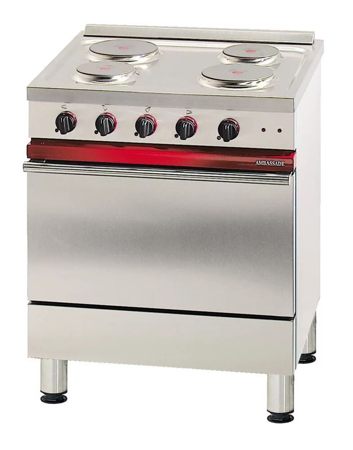 SPORÁK ELEKTRICKÝ CE 741 E - 4 PLOTNY, EL. TROUBA PRO GN 1/1 + GRIL