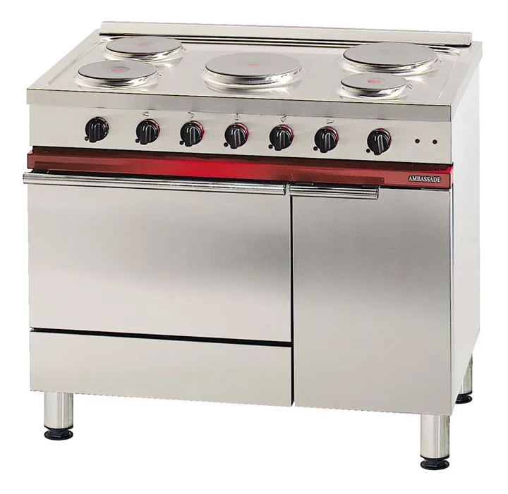 SPORÁK ELEKTRICKÝ CE 1051 E - 5 PLOTEN, EL. TROUBA PRO GN 1/1 + GRIL
