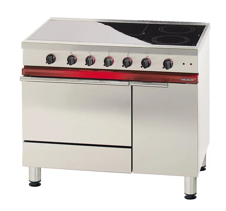 Société Industrielle de Lacanche SPORÁK SKLOKERAMICKÝ CE 1051 VTR - 5 PLOTEN, EL. TROUBA PRO GN 1/1+GRIL, NEUTRÁLNÍ SKŘÍŇKA