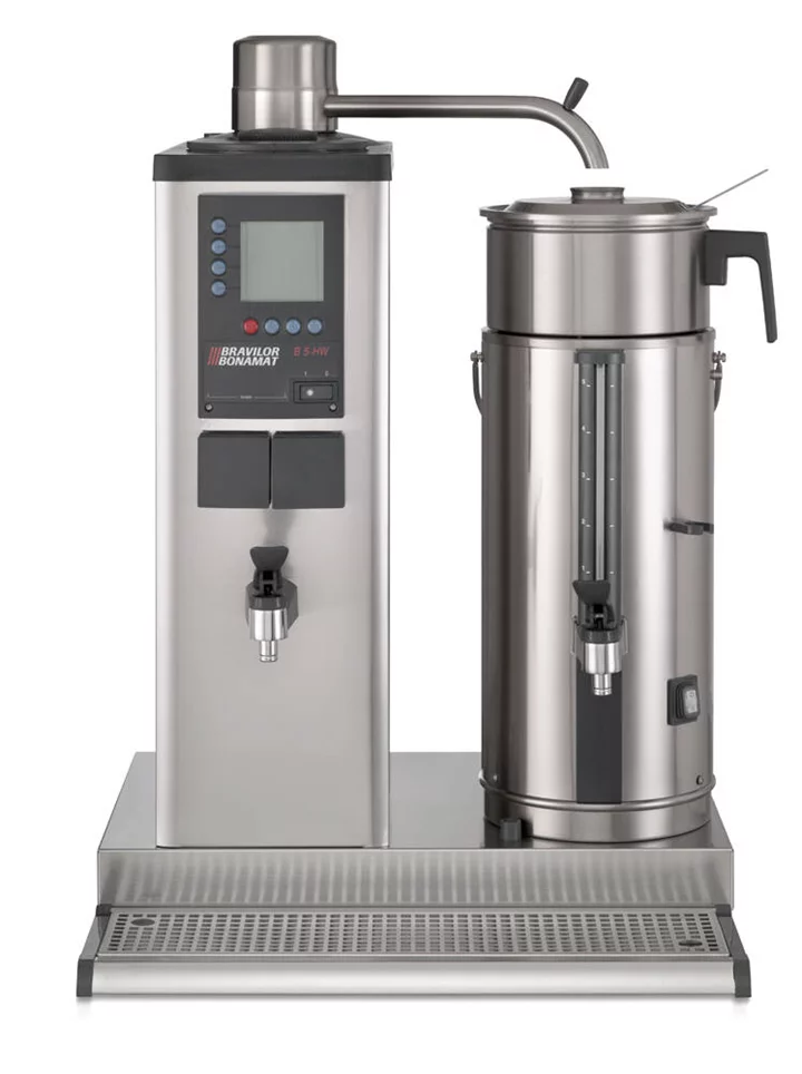 Bravilor Bonamat B.V. PŘEKAPÁVAČ KÁVY STOLNÍ B5 HW L 400V S KOHOUTEM - 1x5L - PLOCHÉ FILTRY