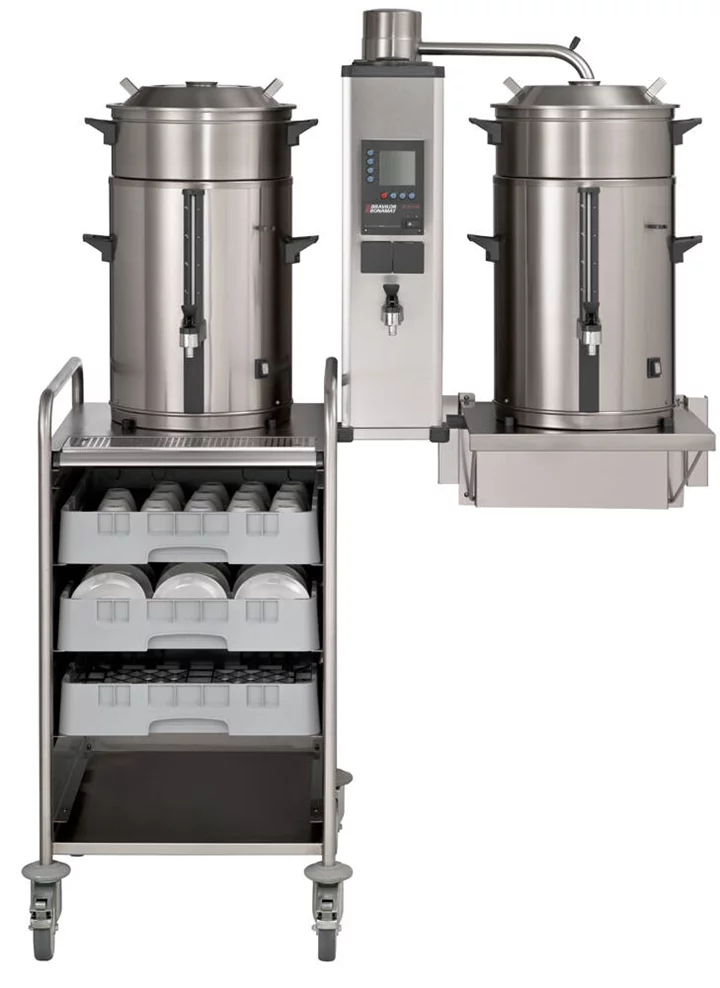 Bravilor Bonamat B.V. PŘEKAPÁVAČ KÁVY NÁSTĚNNÝ B5 HW W 400V S KOHOUTEM - 2x5L - KOŠOVÉ FILTRY
