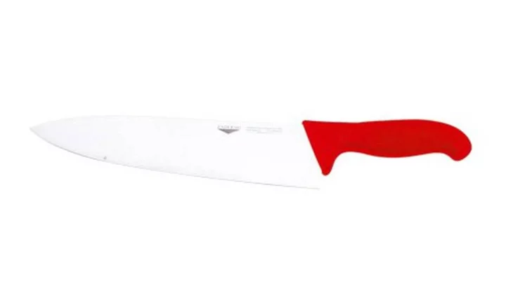 NŮŽ KUCHYŇSKÝ, délka 26 cm, rukojeť červená