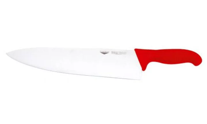 NŮŽ KUCHYŇSKÝ, délka 30 cm, rukojeť červená