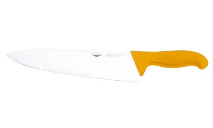 NŮŽ KUCHYŇSKÝ, délka 26 cm, rukojeť žlutá