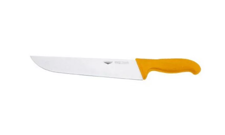 NŮŽ ŘEZNICKÝ, délka 26 cm, rukojeť žlutá