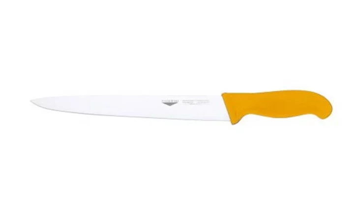 NŮŽ PLÁTKOVACÍ, délka 25 cm, rukojeť žlutá