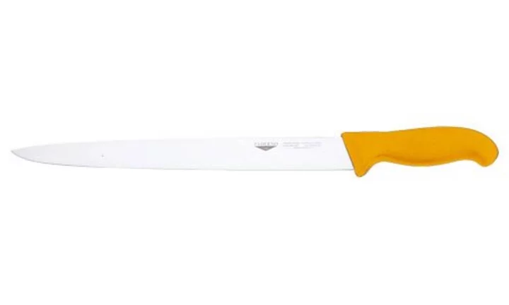 NŮŽ PLÁTKOVACÍ, délka 30 cm, rukojeť žlutá
