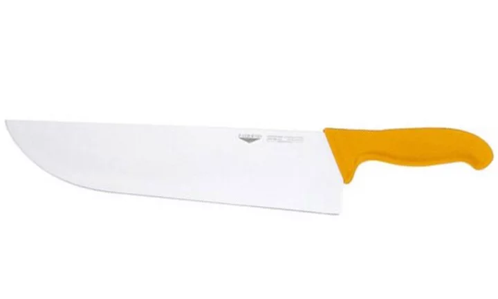 NŮŽ KUCHYŇSKÝ, délka 30 cm, rukojeť žlutá