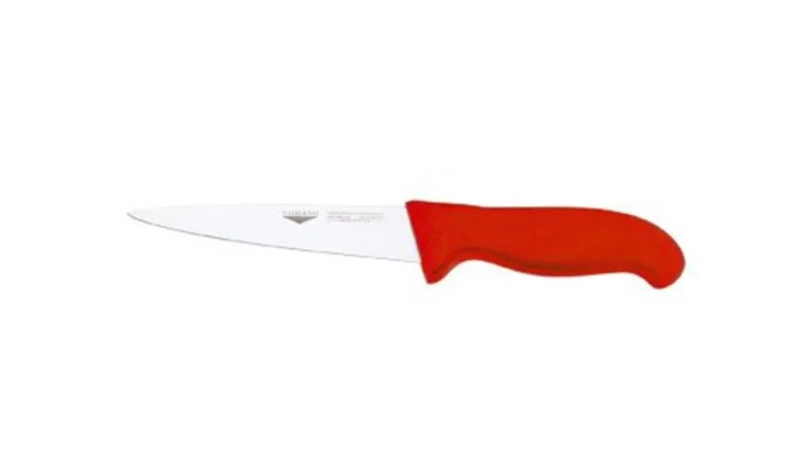 NŮŽ VYKRVOVACÍ, délka 16 cm, rukojeť červená