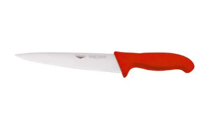 NŮŽ VYKRVOVACÍ, délka 20 cm, rukojeť červená