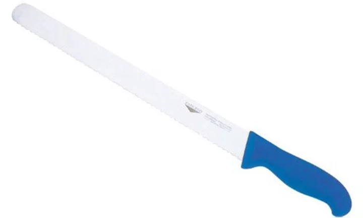 NŮŽ NA CHLÉB, délka 30 cm, rukojeť modrá