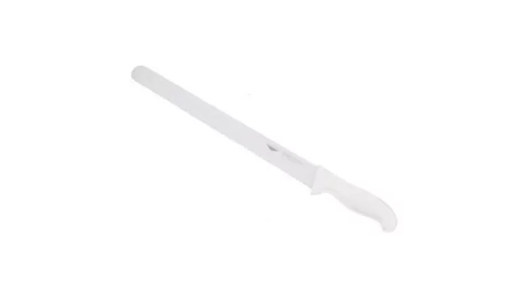 NŮŽ NA CHLÉB, délka 30 cm, rukojeť bílá