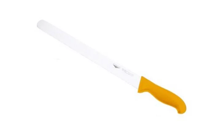 NŮŽ NA CHLÉB, délka 30 cm, rukojeť žlutá