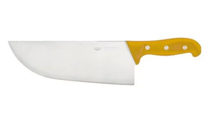 SEKÁČEK NA KOSTI, délka 28 cm, rukojeť žlutá