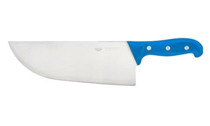 SEKÁČEK NA KOSTI, délka 28 cm, rukojeť modrá